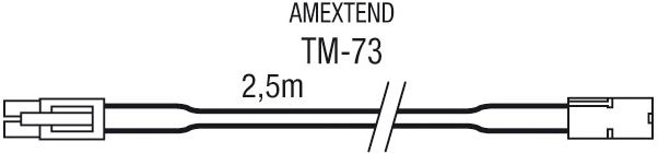 AMEXTEND TM-73  - speciální prodlužovací kabel pro nabíjení 2,5 m